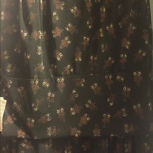 OWL print lularoe maxi medium
